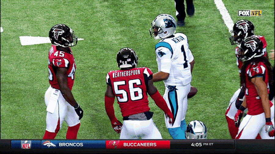 Cam Newton Earns Taunting Penalty