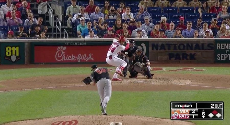 The Marlins Lost Because They Pitched To Bryce Harper On Accident