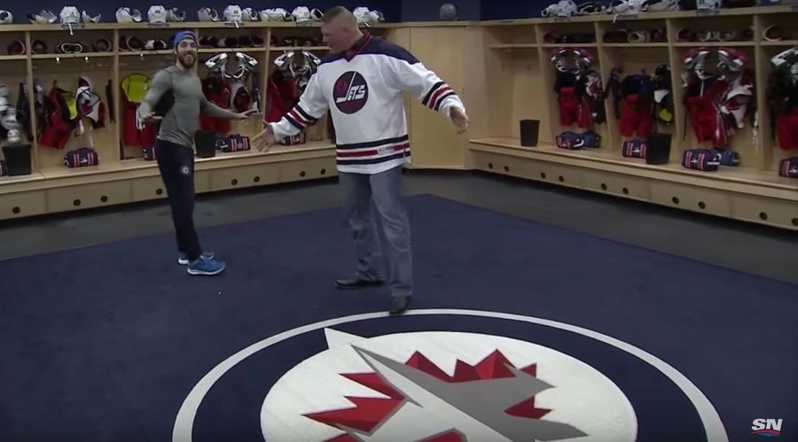 Brock Lesnar Accidentally Curses Winnipeg Jets' Season By Stepping On Team Seal