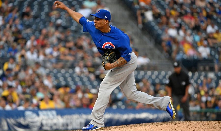 Outfielder Leonys Martin Makes Cubs Debut As Pitcher