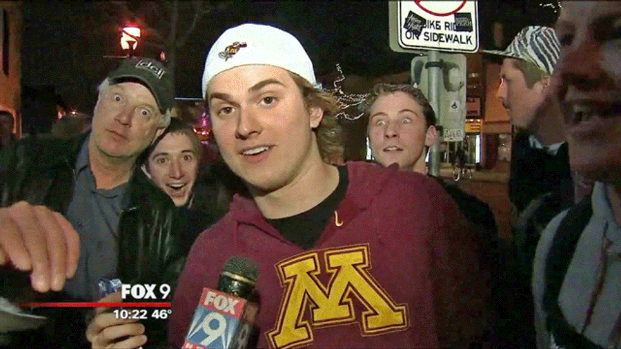 Minnesota Students Smash Cars, Moon Cops In Post-Loss Riot