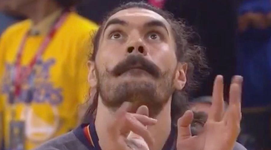 Draymond Green Knees Steven Adams In The Dick And Balls