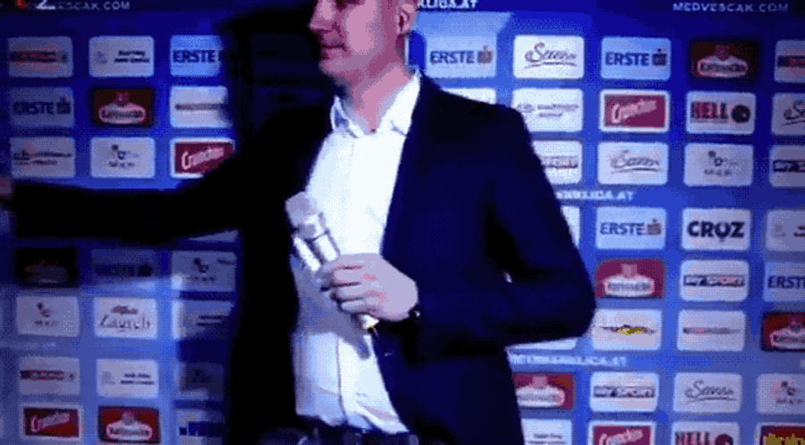 Austrian Hockey Fight Breaks Out During Intermission Interview