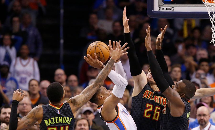Russell Westbrook Almost Beat The Hawks One-On-Five