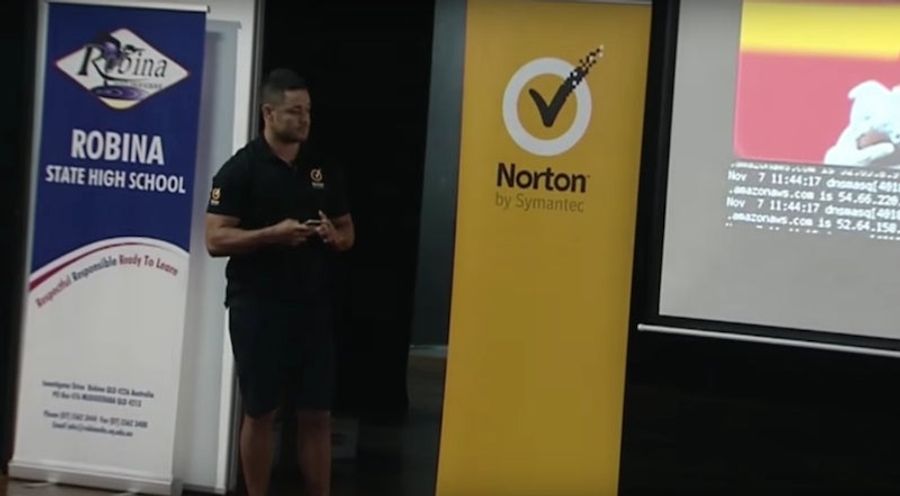 Jarryd Hayne Stands Helplessly As High Schoolers Accidentally See A Whole Bunch Of Porn<em></em>
