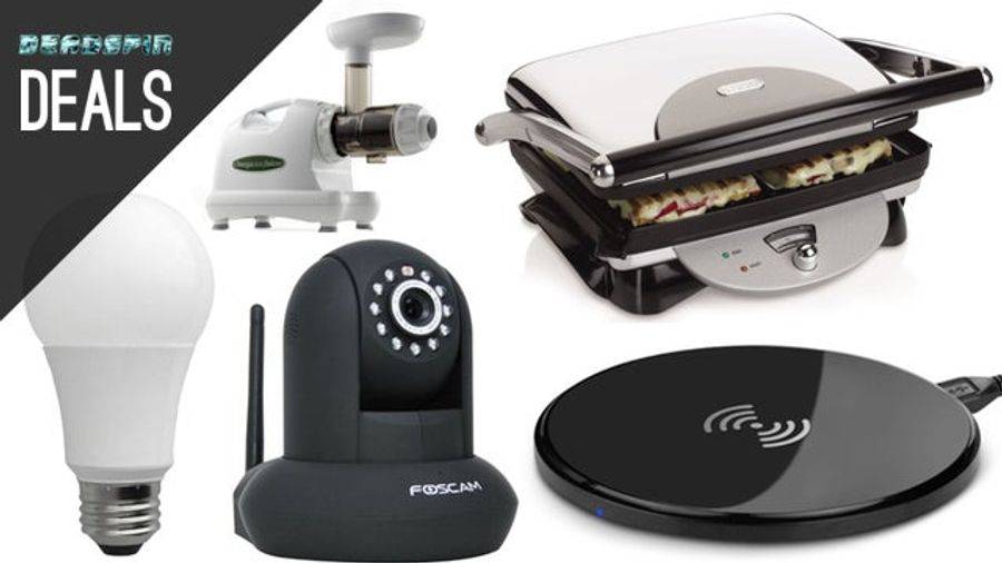 Deals: LED Bulbs, DIY Home Security, the Best Juicer, Panini Press