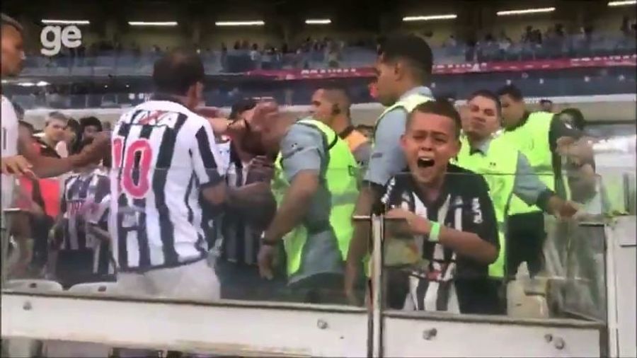 Dickhead Soccer Fans Wrench Player's Jersey From The Hands Of Sobbing Little Boy