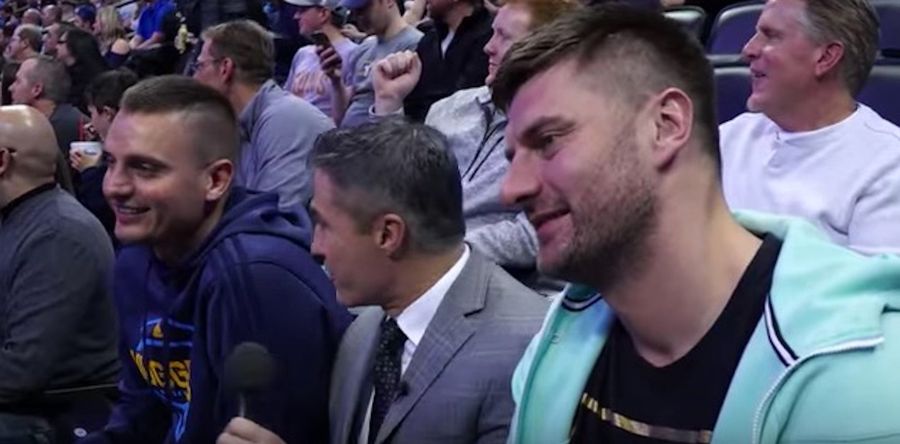 Nikola Jokic&#39;s Two Huge Brothers Go Everywhere He Goes