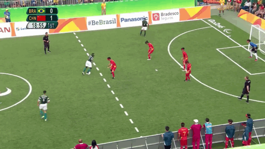 Blind Brazilian Soccer Man Scores A Couple Bangers In The Paralympics