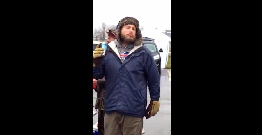 Bills Fan Boots, Gets Back To Business