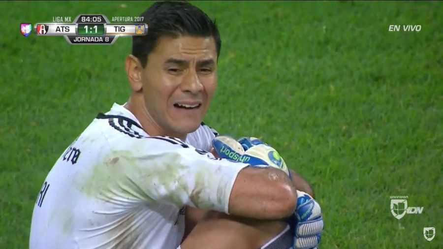 Goalkeeper Openly Sobs After His Knee Explodes