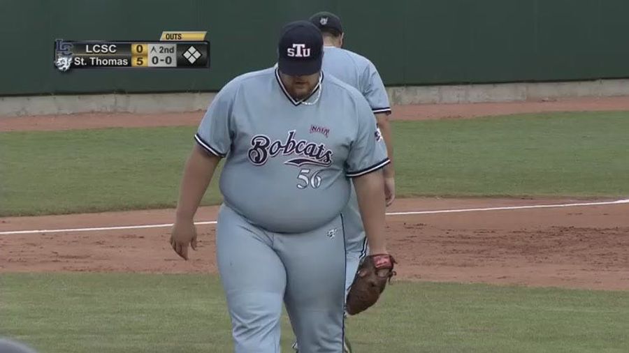 300-Pound College Pitcher Takes Internet By Storm