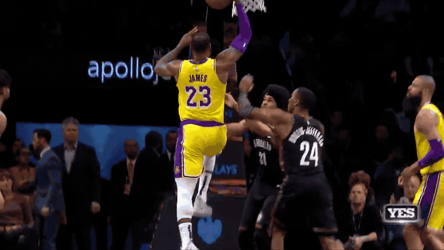 Jarrett Allen Summons Hysterical Strength To Stuff LeBron James
