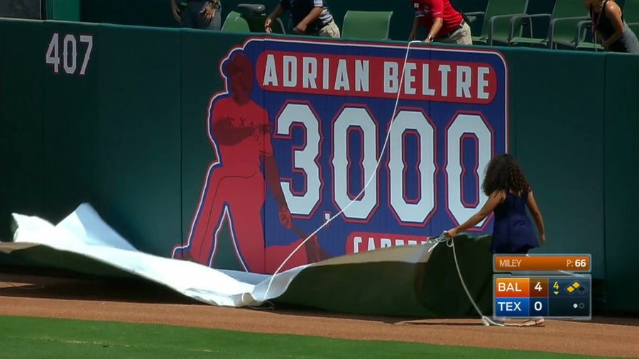 Adrián Beltré Smoked A Double For Career Hit Number 3,000