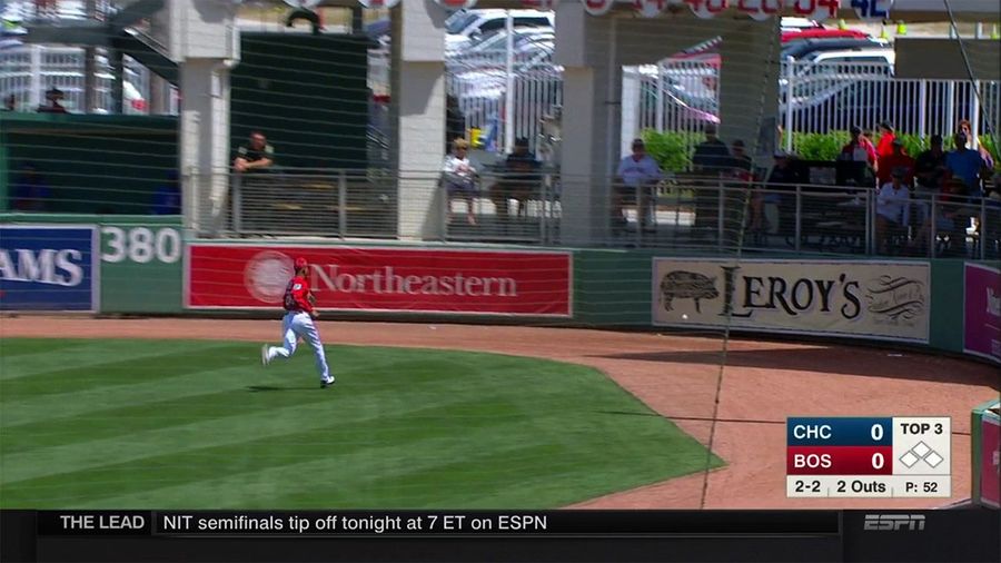 Mookie Betts On Fly Ball While Chatting With ESPN: “I Ain’t Getting This One, Boys”