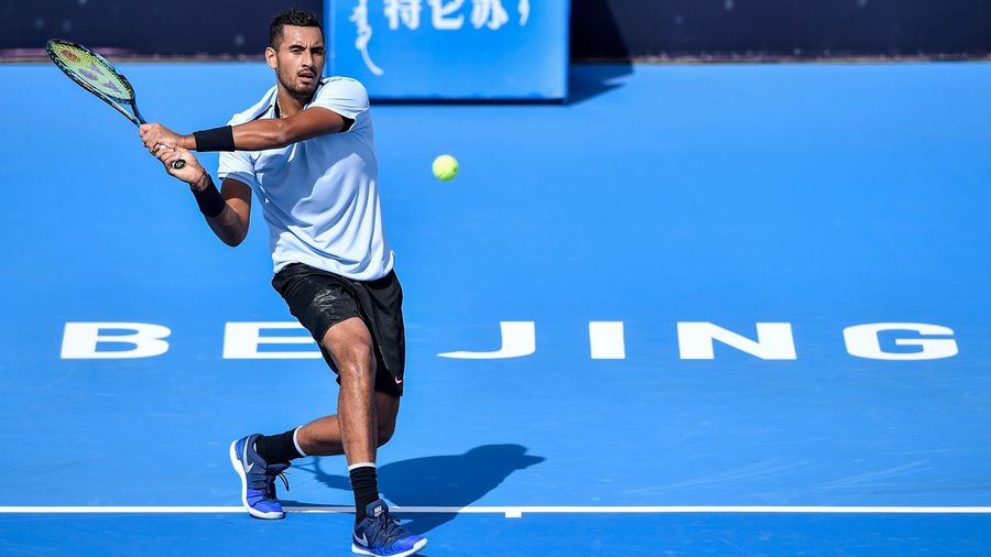 Nick Kyrgios Hits Another Frisky Trick Shot