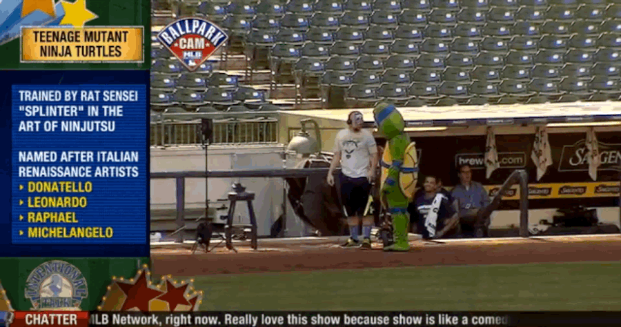 Carlos Gomez Is A Dancing Ninja Turtle