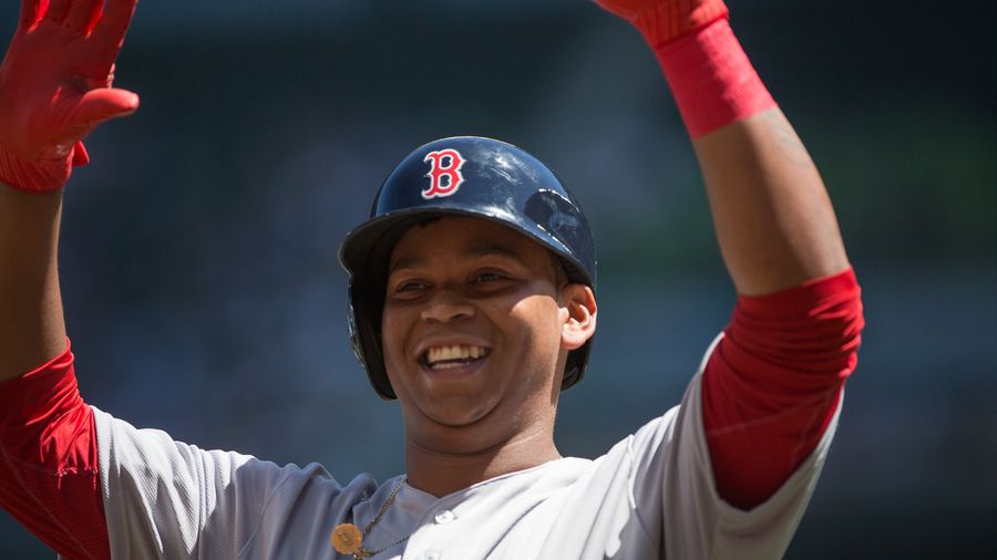 The Prodigy Rafael Devers Dings A Dong For First Career Hit