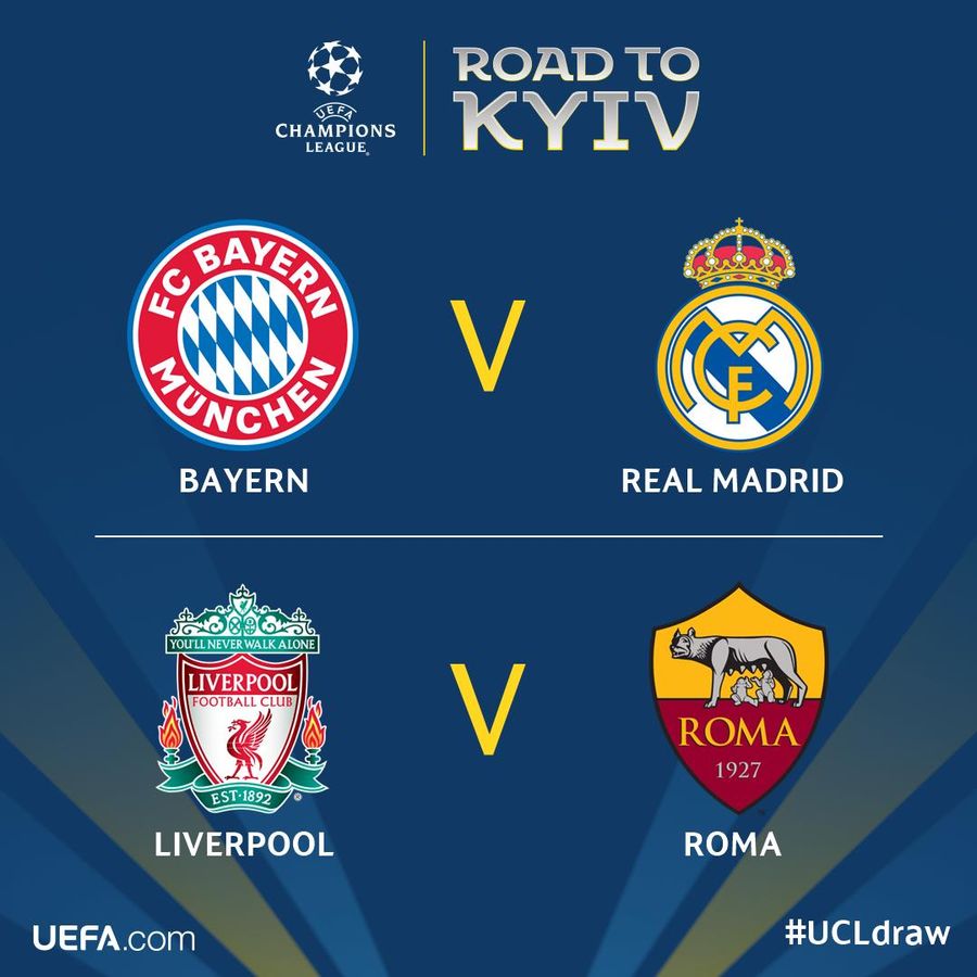 Here Are The Champions League Semifinal Matchups