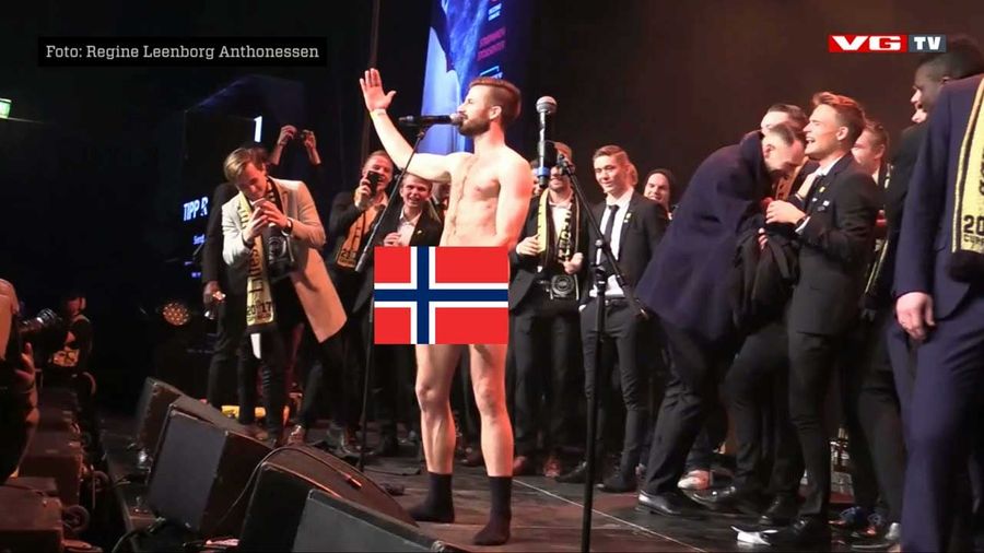 Norwegian Cup Winner Fucks Trophy