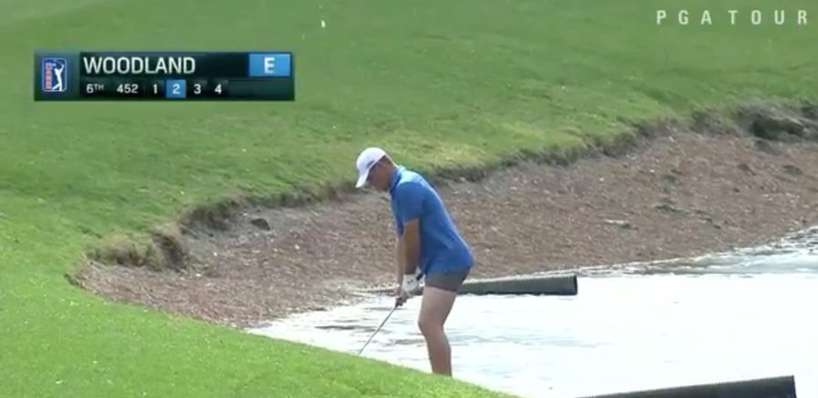 PGA Tour Pro Gary Woodland Removes His Pants And Takes A Shot In His Underwear