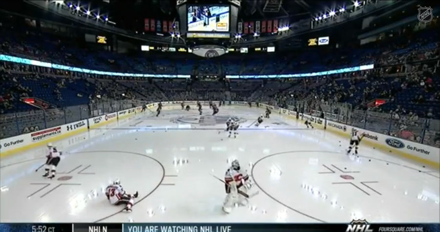 Mike Cammalleri, On The Ice With Bladeless Skates, Looks Pitiful