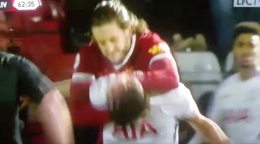 Adam Lallana Loses His Mind, Tries To Choke Out Teen Opponent In Rehab Appearance