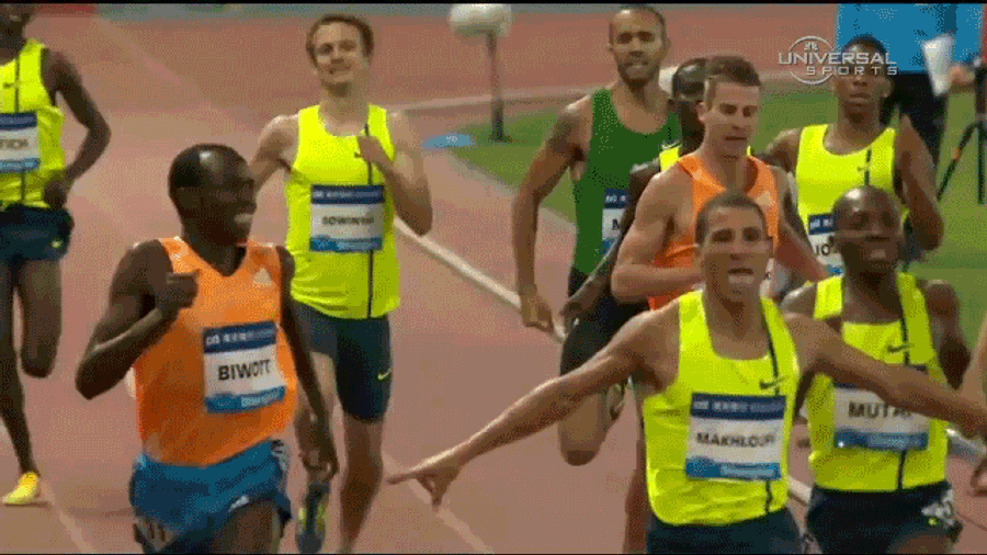 Algerian 800m Runner Loses Race After Celebrating Too Early