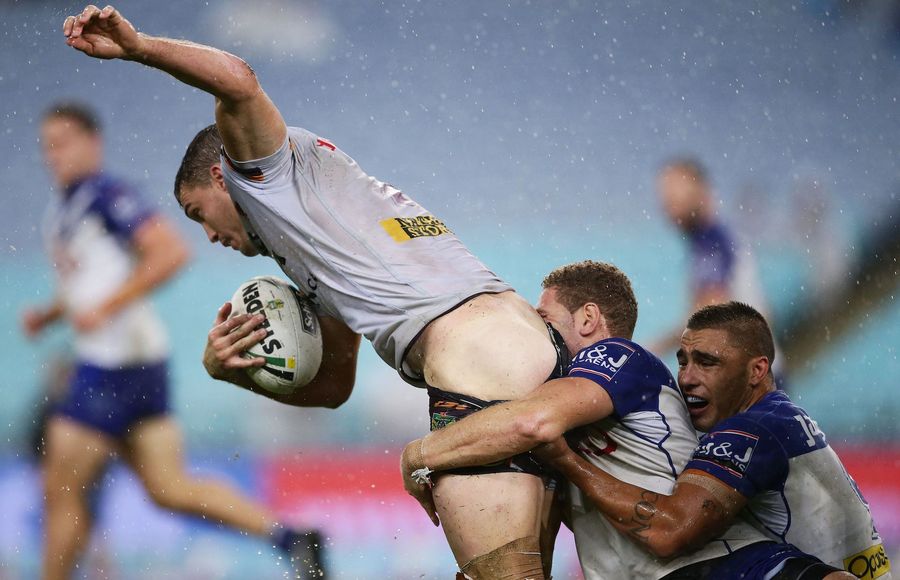 Here Is A Rugby Player With His Face In Another Rugby Player&#39;s Bare Ass