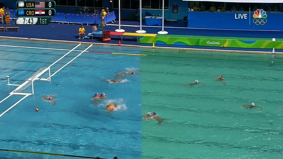 Green Death Spreads To Olympics Water Polo Pool