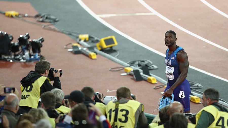 American Justin Gatlin Rudely Spoils Usain Bolt's Final 100-Meter Race