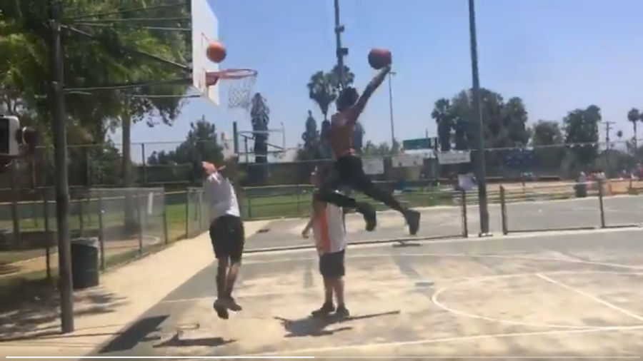 Derrick Jones Jr. Drive-By-Dunked Over An Unsuspecting Human Man