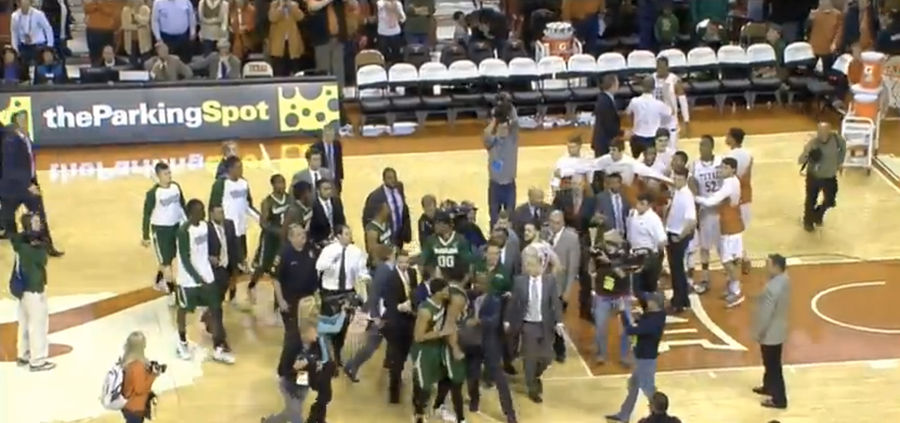 Seven Players Ejected As Texas Knocks Off Baylor