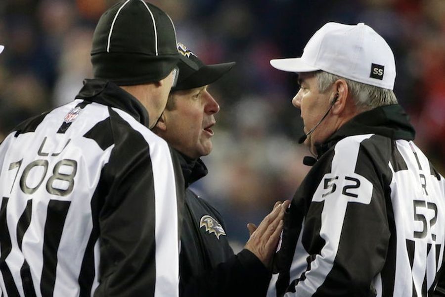 The Patriots Annoyed John Harbaugh By Having Fun With Eligible Receivers