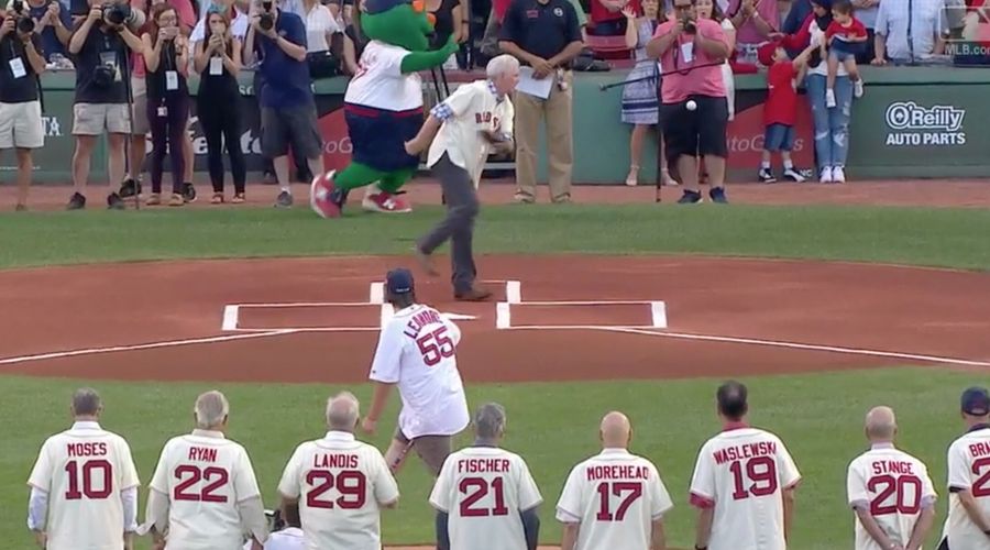 Errant First Pitch At Red Sox Game Nails Photographer In The Dick And Balls