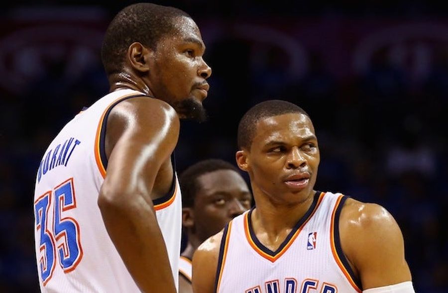 Westbrook And Durant Don't Seem Too Sad About Losing Reggie Jackson