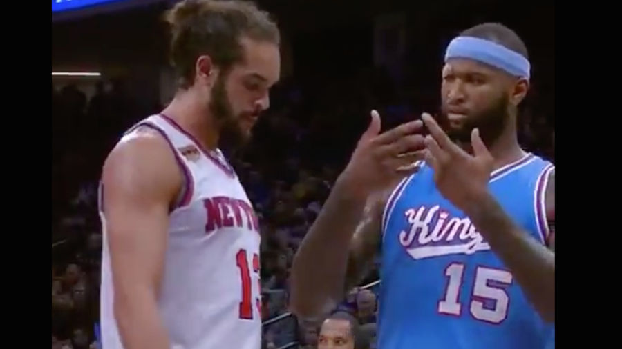 DeMarcus Cousins Does Beautiful Impression Of Joakim Noah's Shooting Form