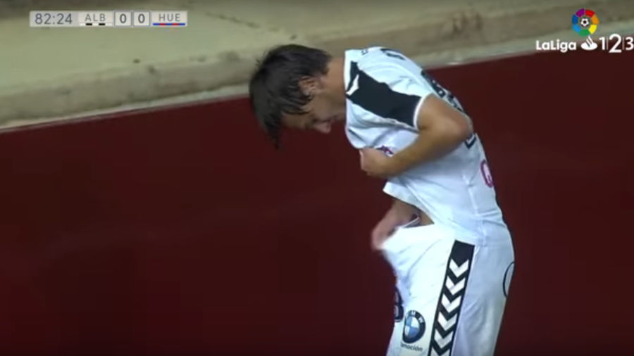 Soccer Man&#39;s Dick Shredded By Impact With Cleat