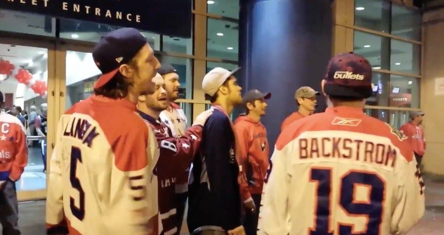 Bad Capitals Fan Yells &quot;You Are Faggots&quot; And &quot;You Suck Cock&quot; At Penguins Fan