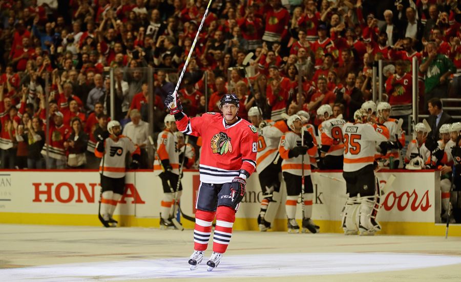 Marian Hossa Scores His 500th Goal