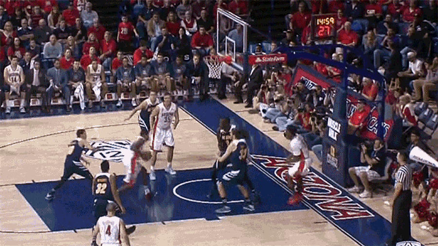 Rondae Hollis-Jefferson Dunks Over 7&#39;6&quot; Mamadou N&#39;Diaye