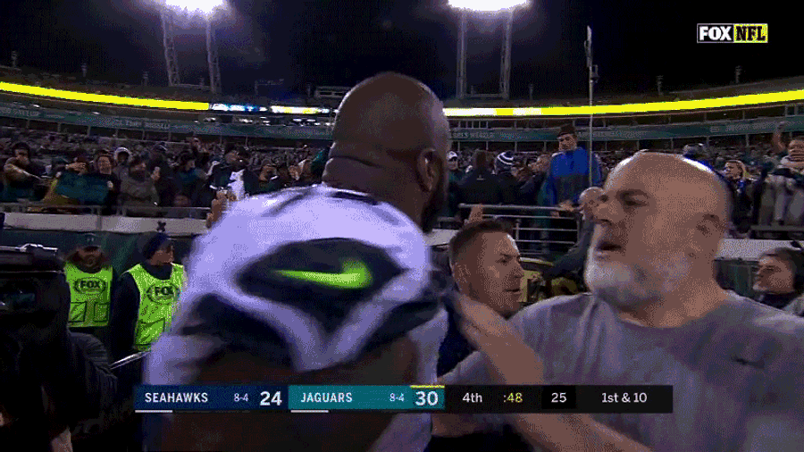 Quinton Jefferson Restrained From Fighting Bad Jags Fan