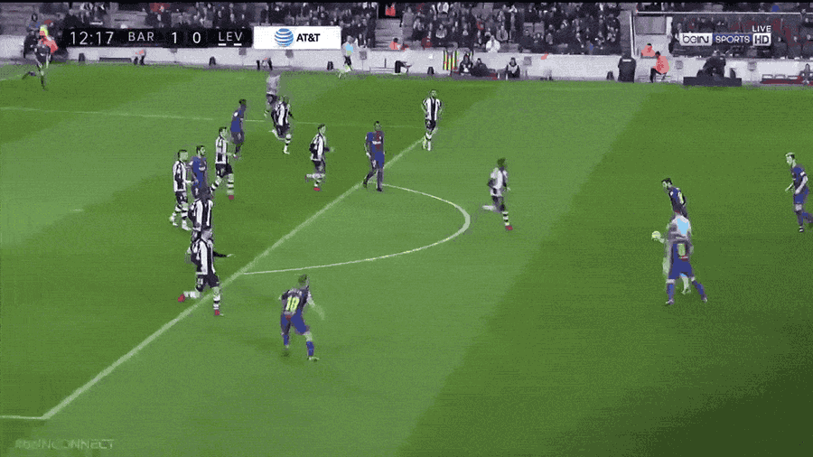 Lionel Messi And Jordi Alba Go Over Levante's Heads For A Gorgeous Goal