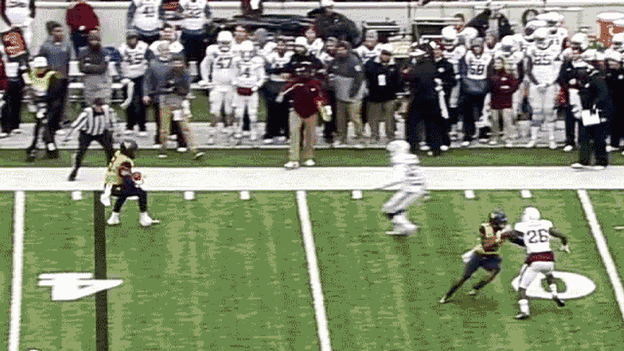 Texas A&M Assistant Keeps Hitting WVU Players On The Sideline