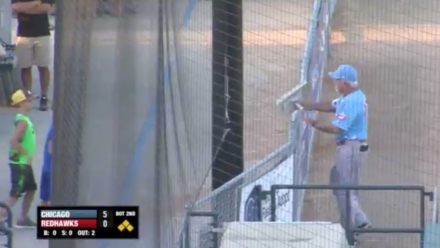 Angry Indy-League Manager Takes Third Base, Gives It To A Kid
