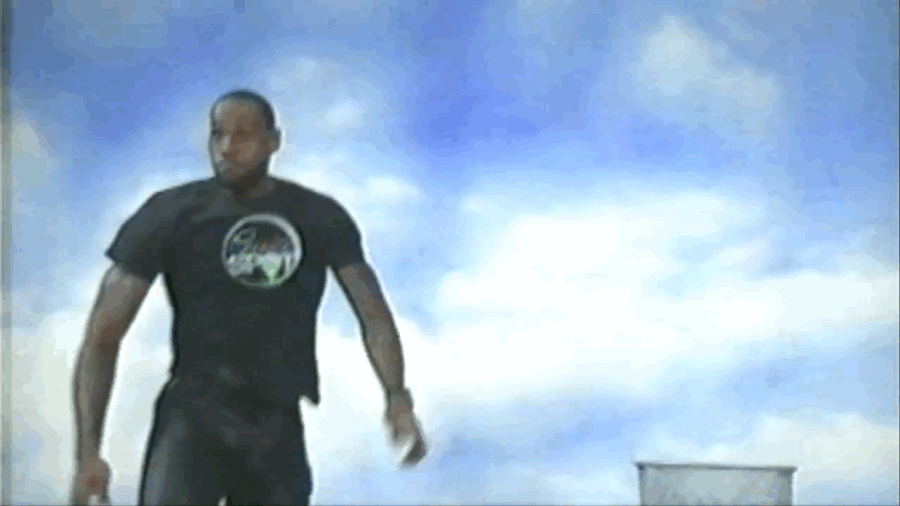 LeBron James Dunking A Wastepaper Basketball