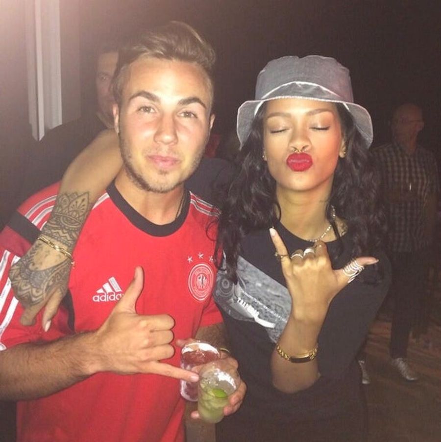 Rihanna Partied With The German National Team Last Night