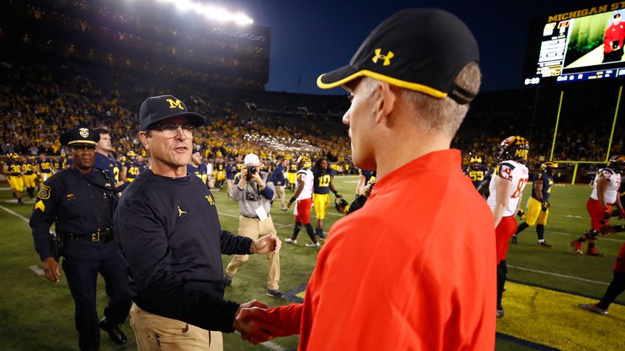 Jim Harbaugh Won't Talk About D.J. Durkin's "Bully Coaching" While At Michigan