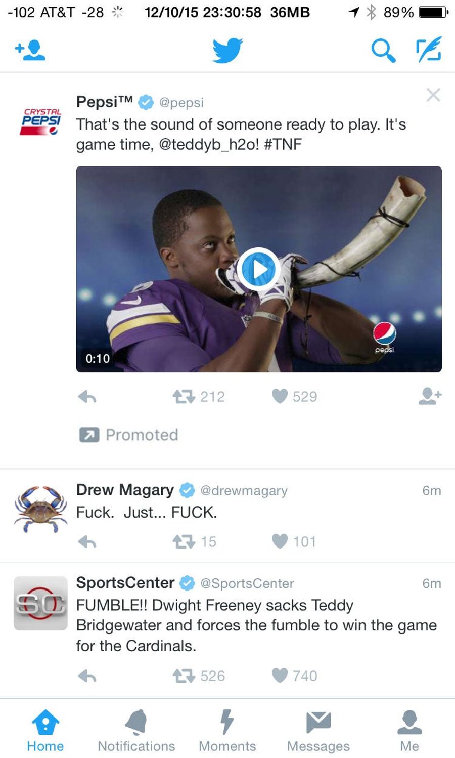 Now Is Not The Time, Pepsi