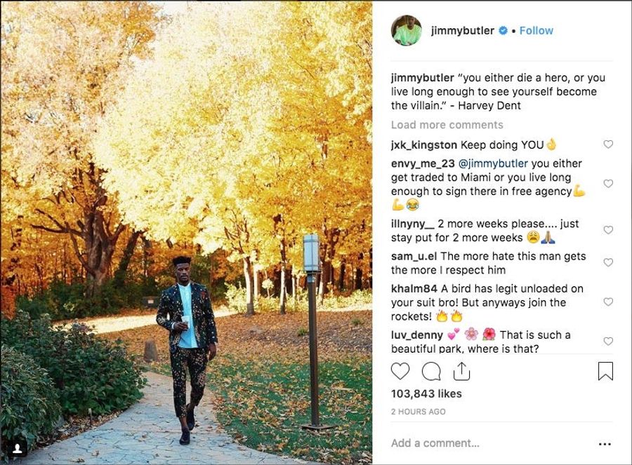 Cheese Is Cascading From Jimmy Butler&#39;s Pores As If From A Grater